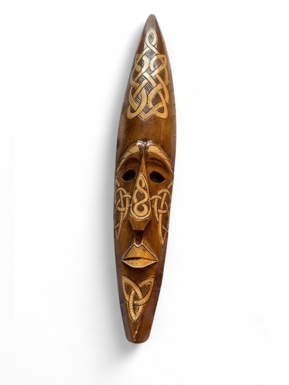 Vintage Carved African Mask Sculpture Tribal Art Mask Wall Hanging